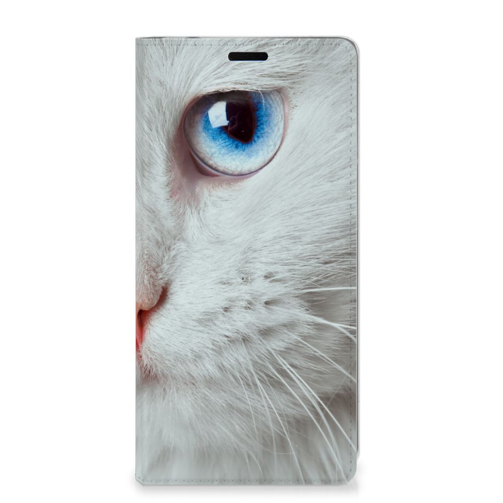 Samsung Galaxy A9 (2018) Hoesje maken Witte Kat