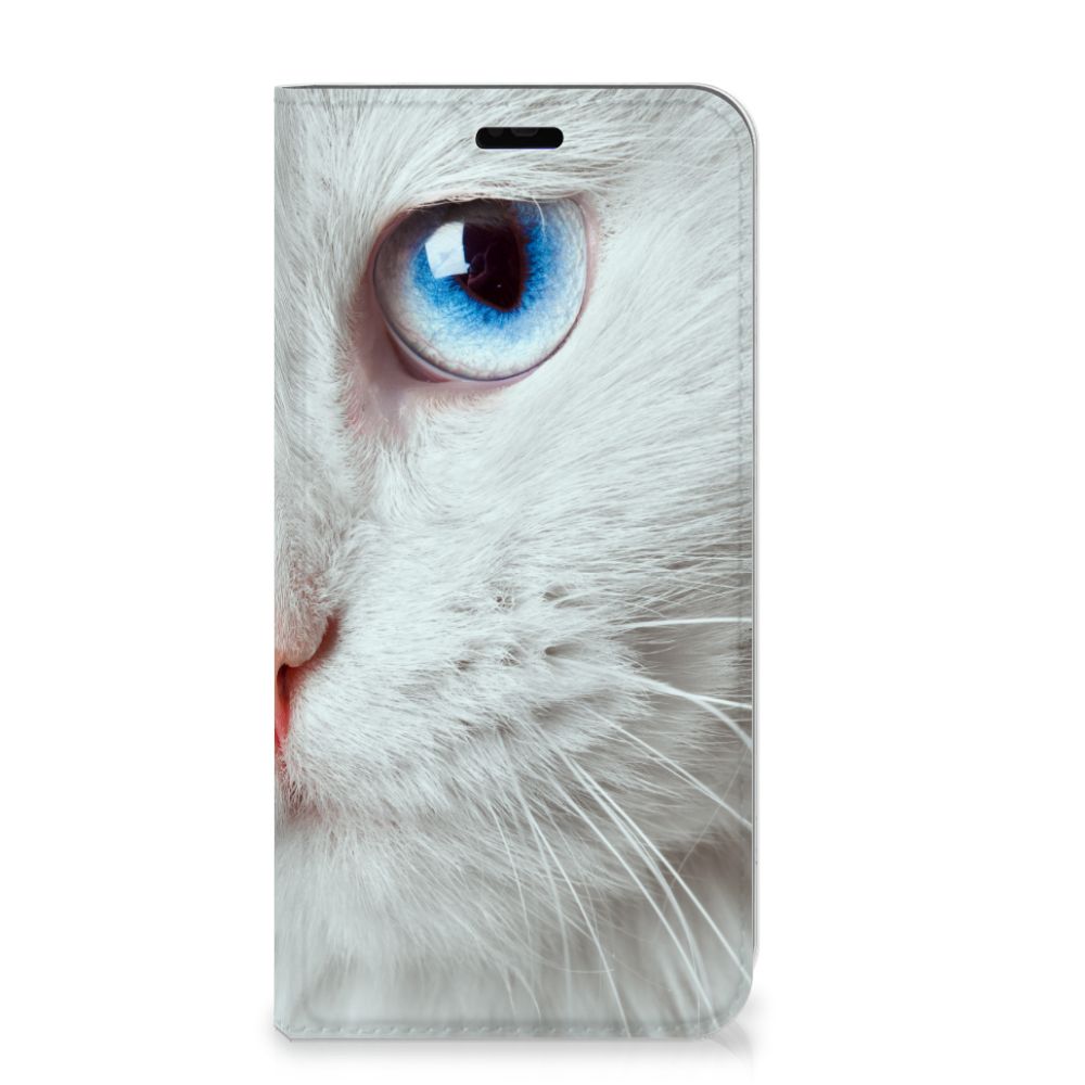 Huawei P Smart Plus Hoesje maken Witte Kat