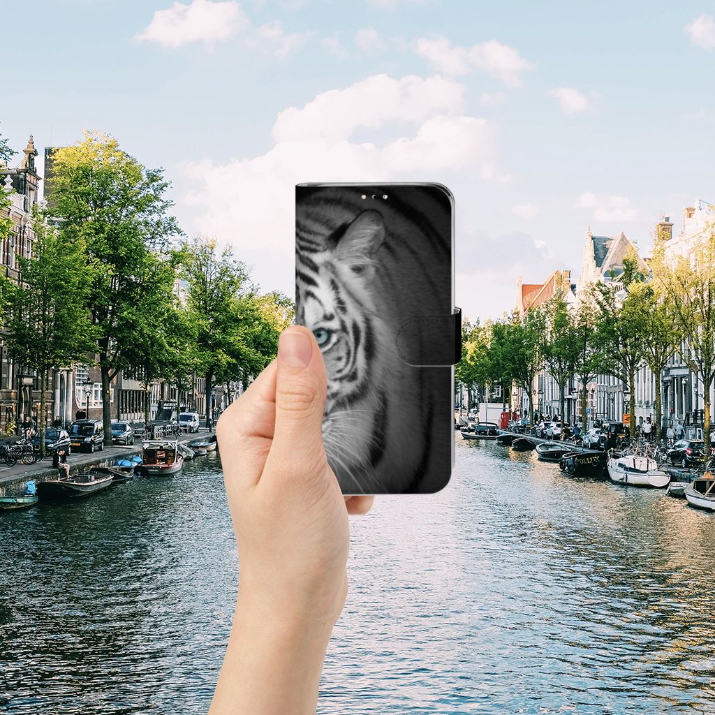 Huawei Y6 (2019) Telefoonhoesje met Pasjes Tijger