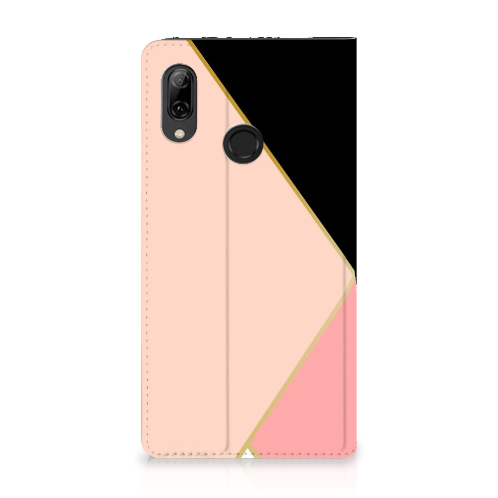 Huawei P Smart (2019) Stand Case Zwart Roze Vormen