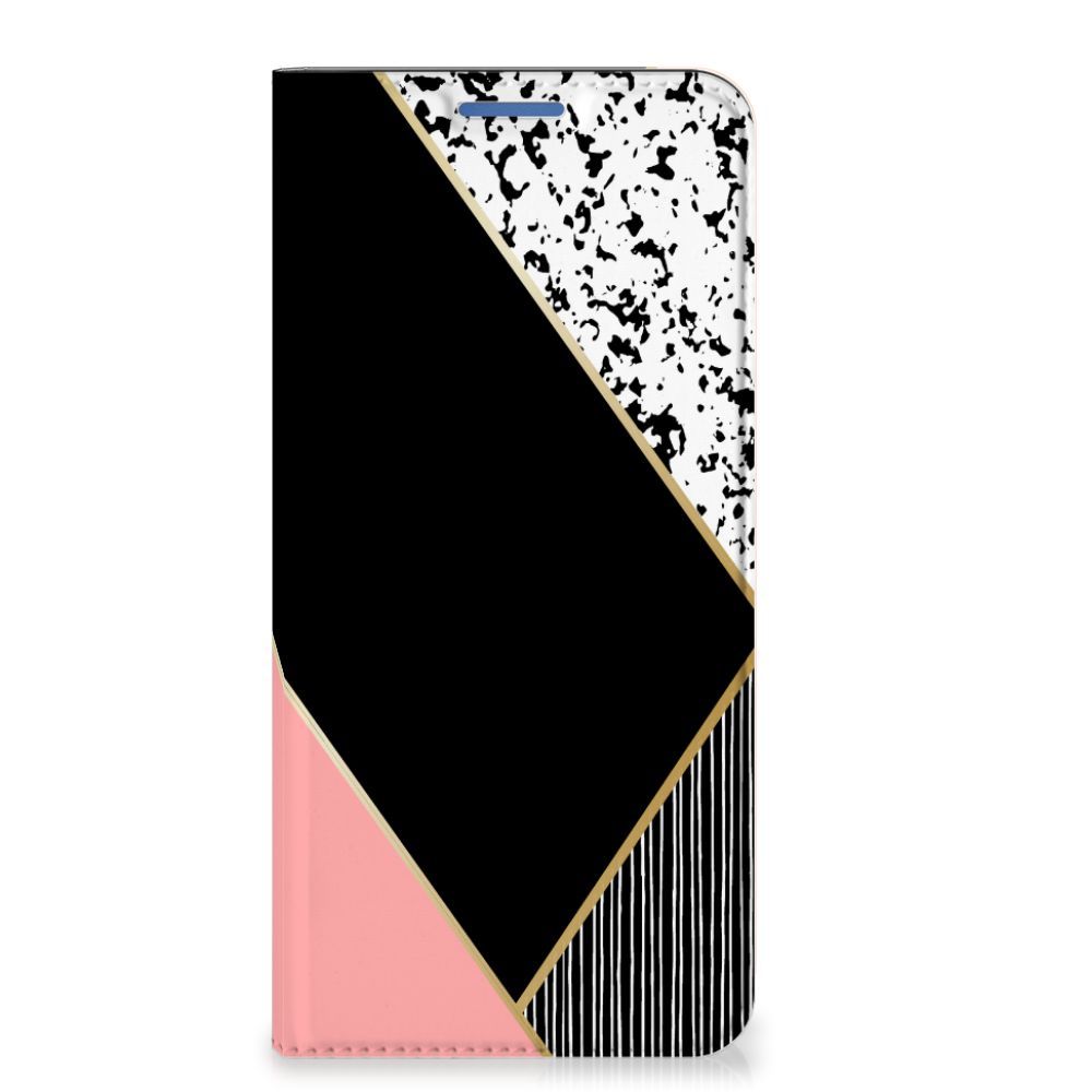 Xiaomi 11 Lite NE 5G | Mi 11 Lite Stand Case Zwart Roze Vormen
