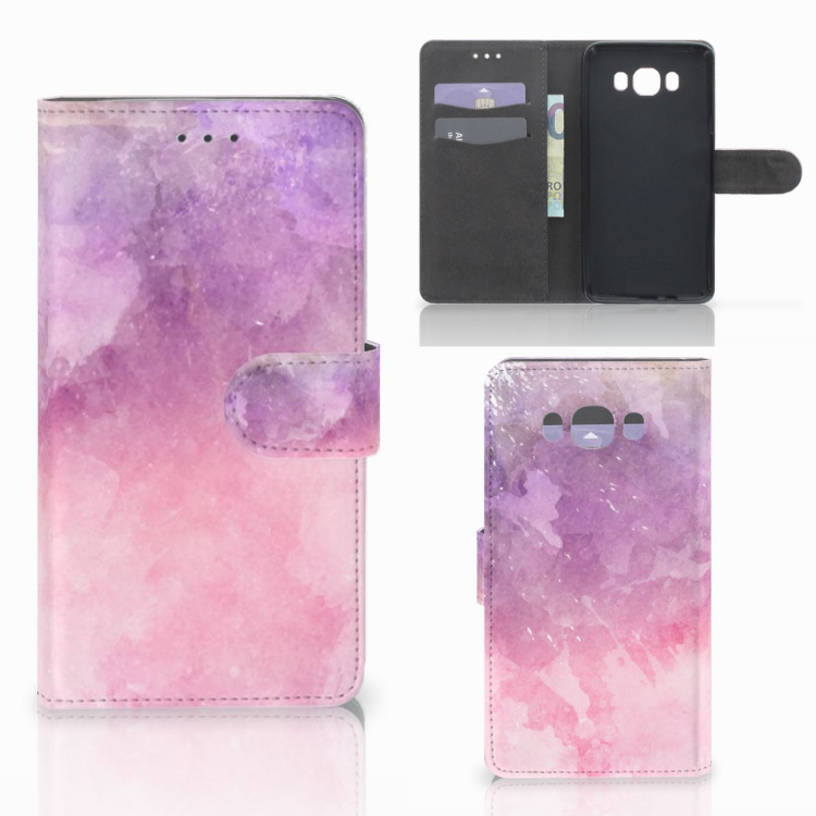 Hoesje Samsung Galaxy J7 2016 Pink Purple Paint