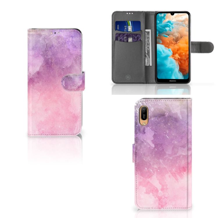 Hoesje Huawei Y6 (2019) Pink Purple Paint