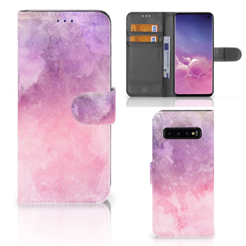 Hoesje Samsung Galaxy S10 Pink Purple Paint