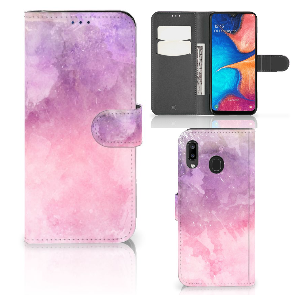Hoesje Samsung Galaxy A30 Pink Purple Paint