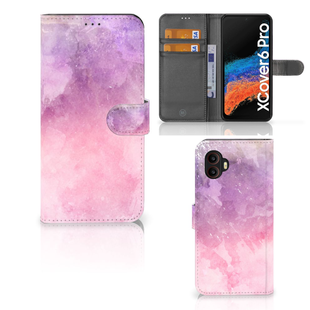 Hoesje Samsung Galaxy Xcover 6 Pro Pink Purple Paint