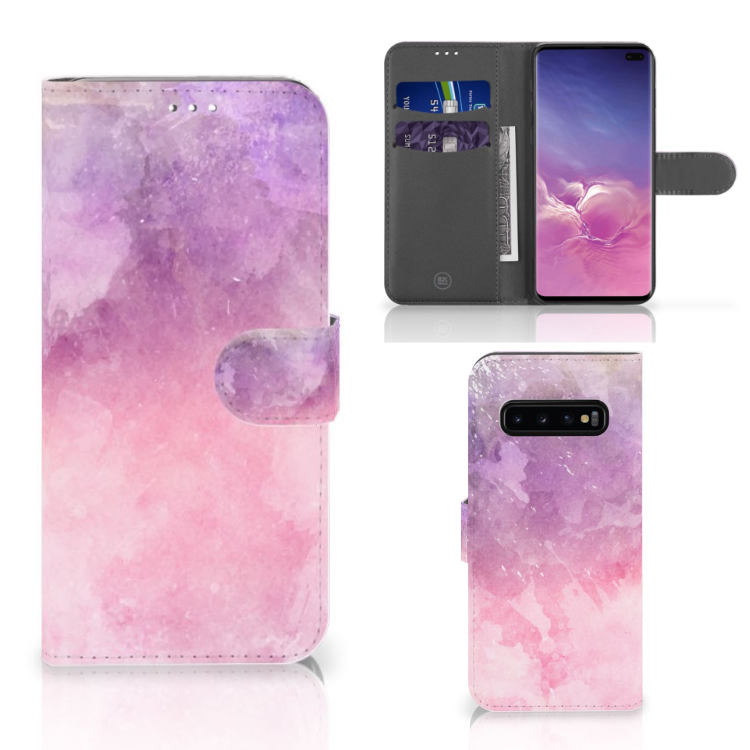 Hoesje Samsung Galaxy S10 Plus Pink Purple Paint