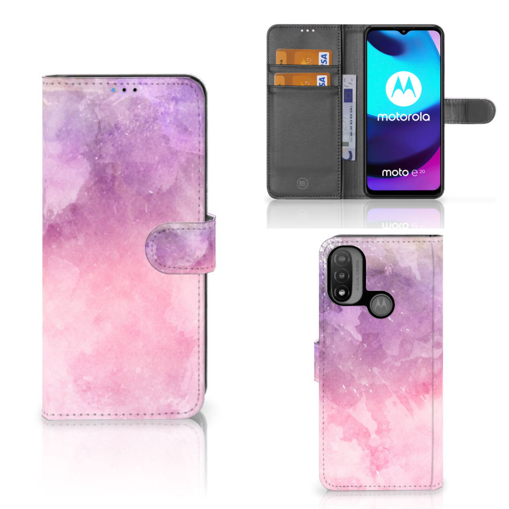 Hoesje Motorola Moto E20 | E30 | E40 Pink Purple Paint