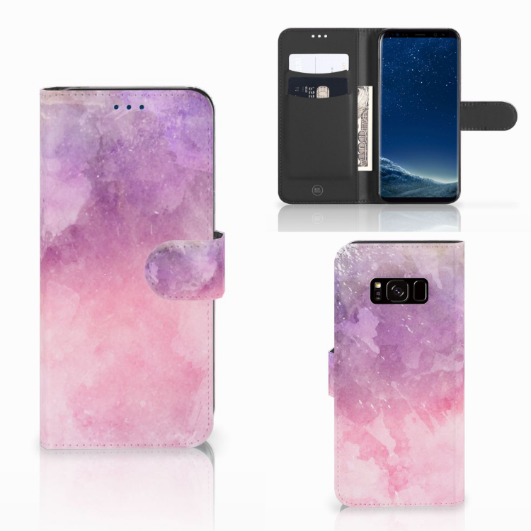Hoesje Samsung Galaxy S8 Pink Purple Paint