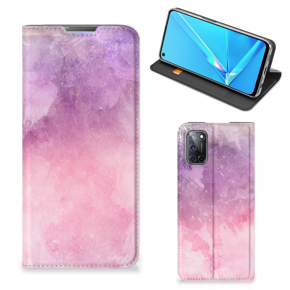 Bookcase OPPO A52 | A72 Pink Purple Paint