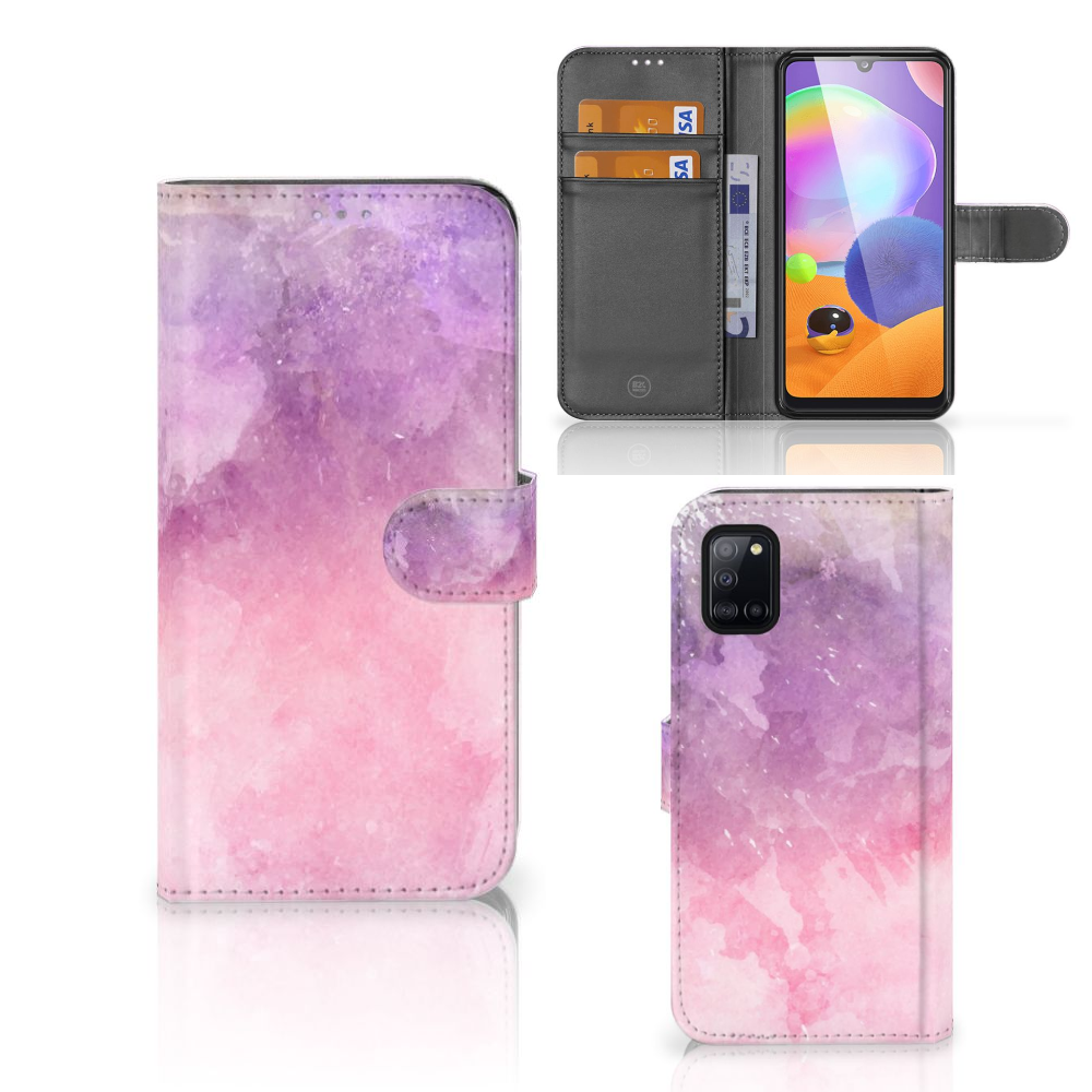 Hoesje Samsung Galaxy A31 Pink Purple Paint