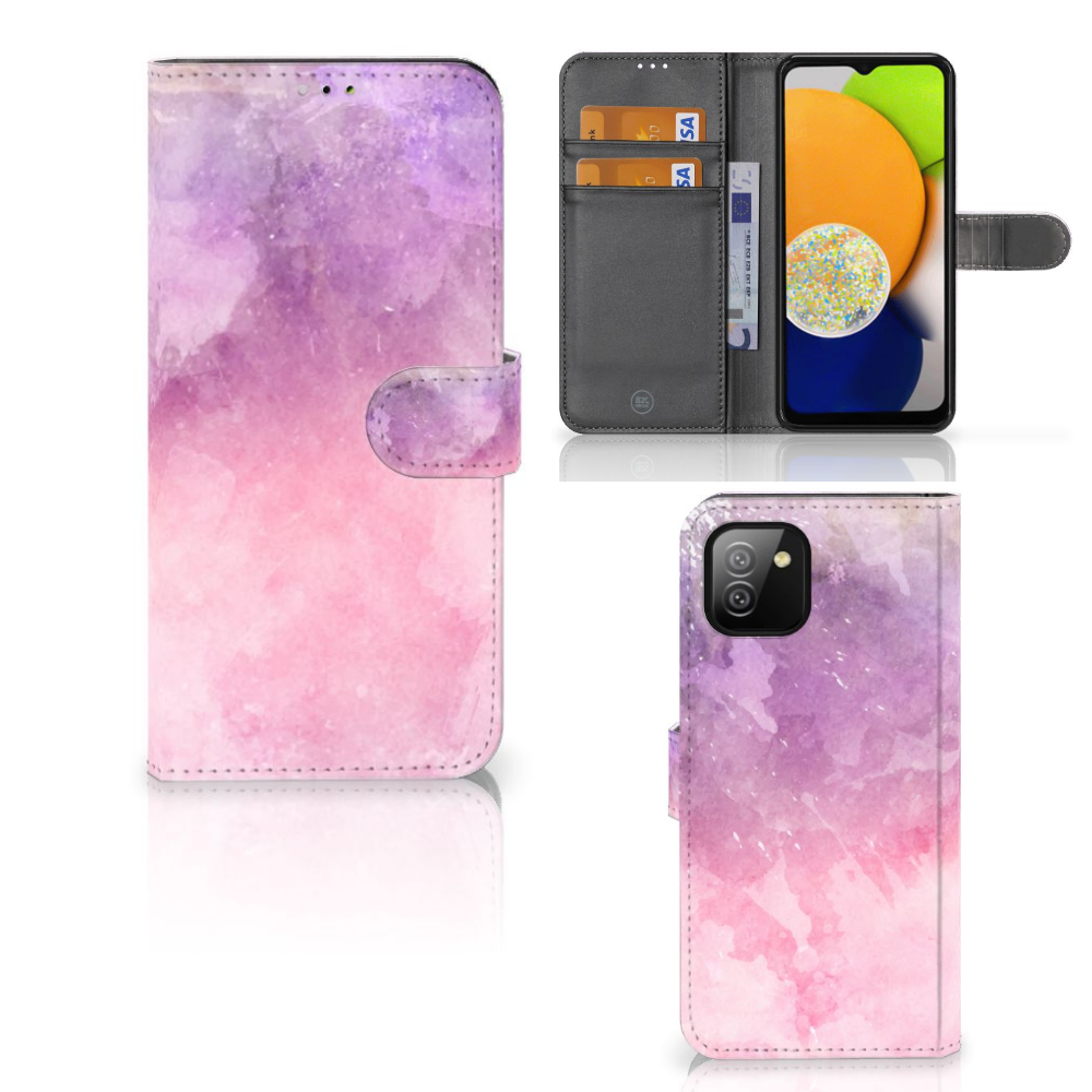 Hoesje Samsung Galaxy A03 Pink Purple Paint