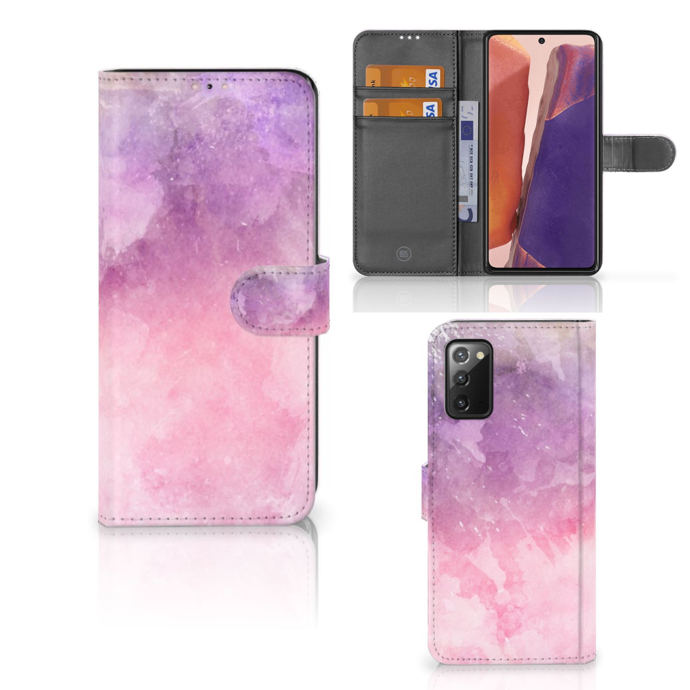 Hoesje Samsung Galaxy Note 20 Pink Purple Paint