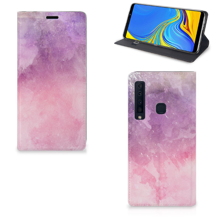 Bookcase Samsung Galaxy A9 (2018) Pink Purple Paint