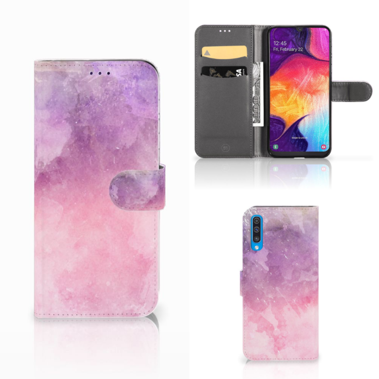 Hoesje Samsung Galaxy A50 Pink Purple Paint