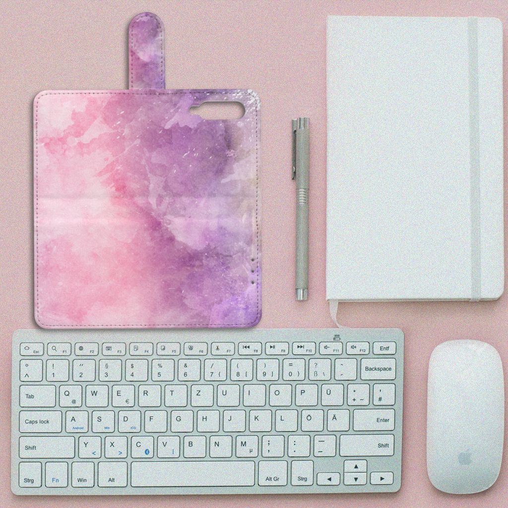 Hoesje Xiaomi Mi 9 Pink Purple Paint