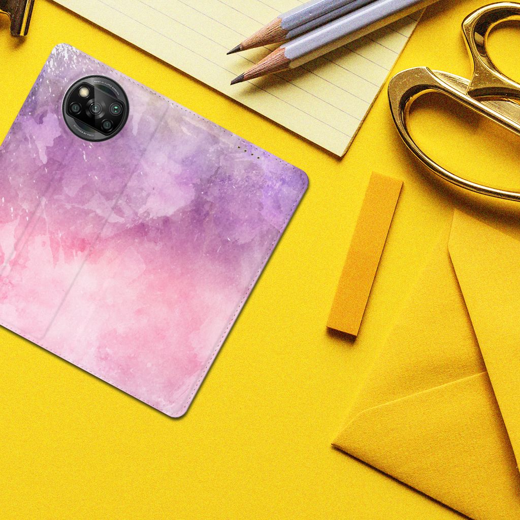 Bookcase Xiaomi Poco X3 Pro | Poco X3 Pink Purple Paint