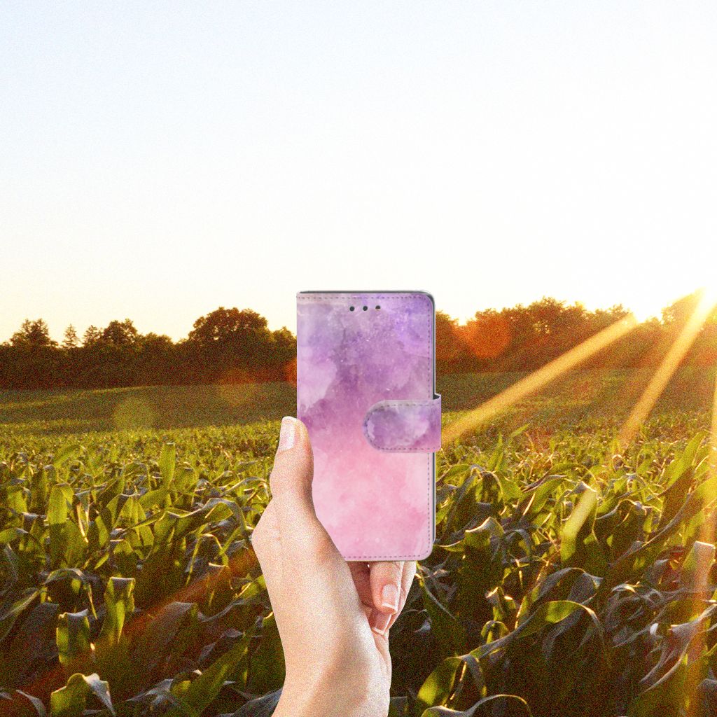 Hoesje Sony Xperia X Compact Pink Purple Paint