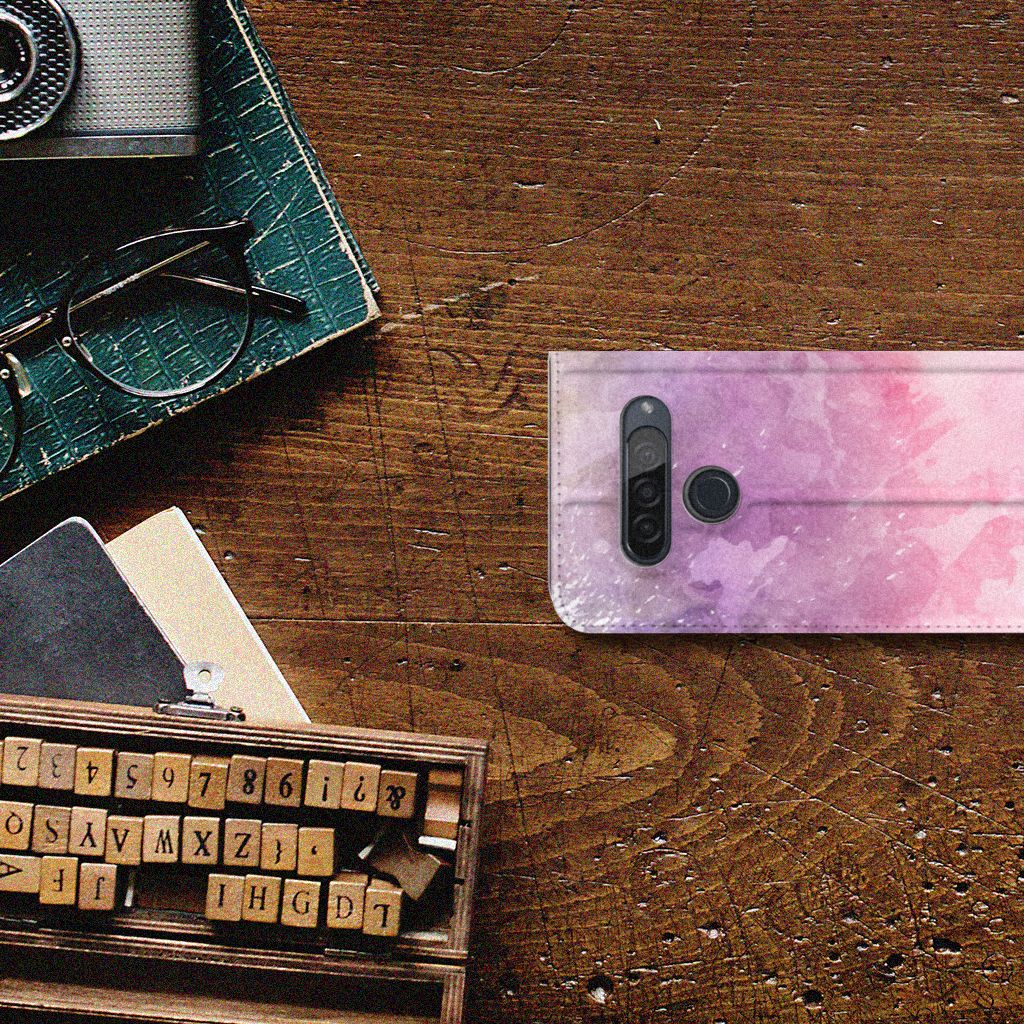 Bookcase LG G8s Thinq Pink Purple Paint