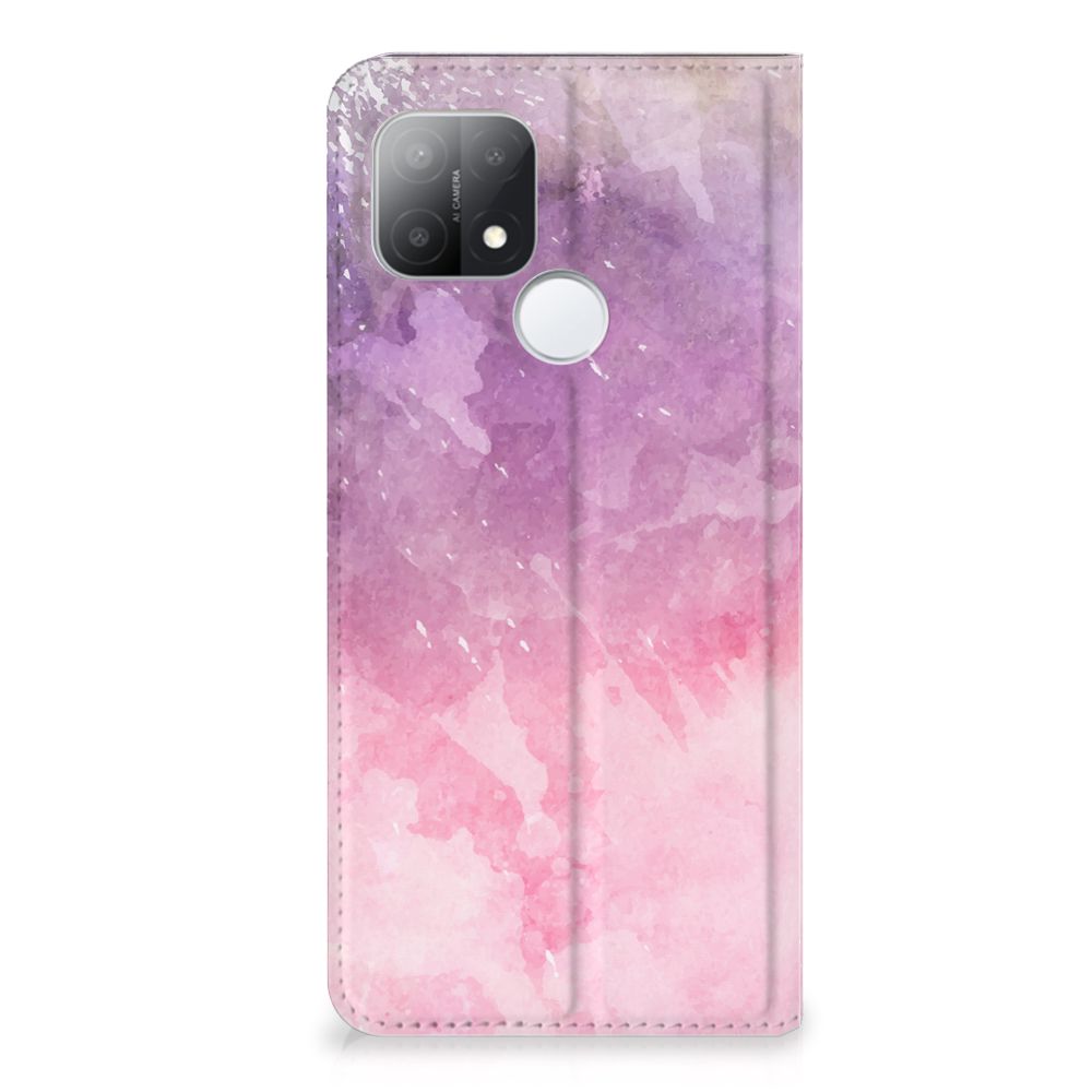 Bookcase OPPO A15 Pink Purple Paint