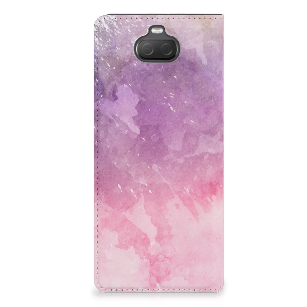 Bookcase Sony Xperia 10 Pink Purple Paint