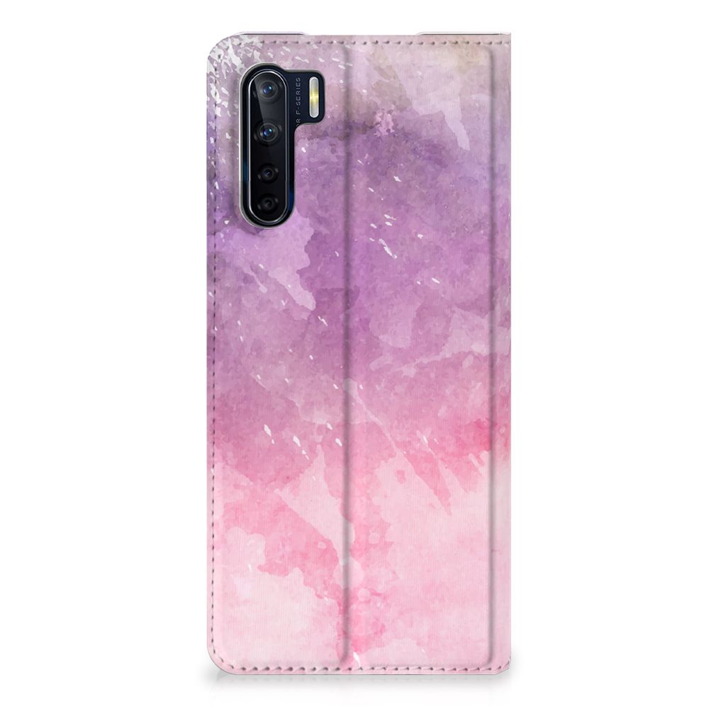 Bookcase OPPO Reno3 | A91 Pink Purple Paint