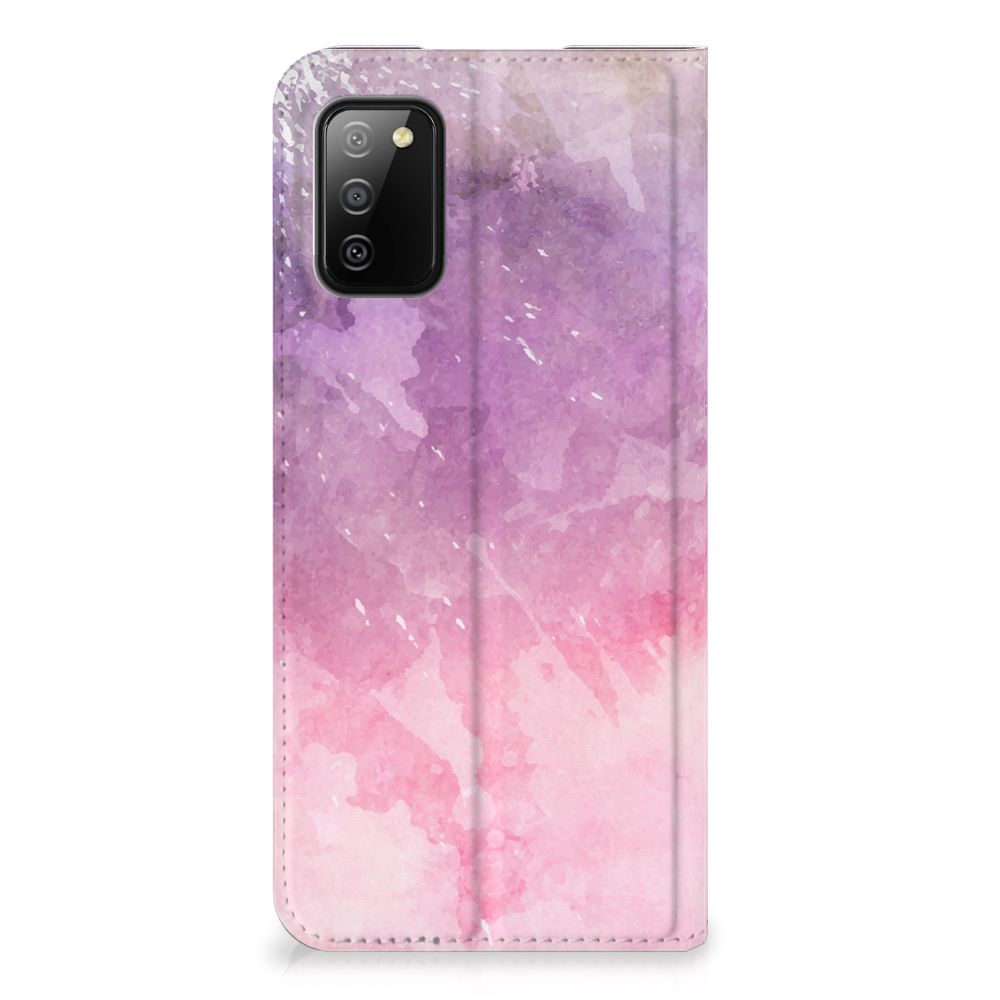 Bookcase Samsung Galaxy M02s | A02s Pink Purple Paint