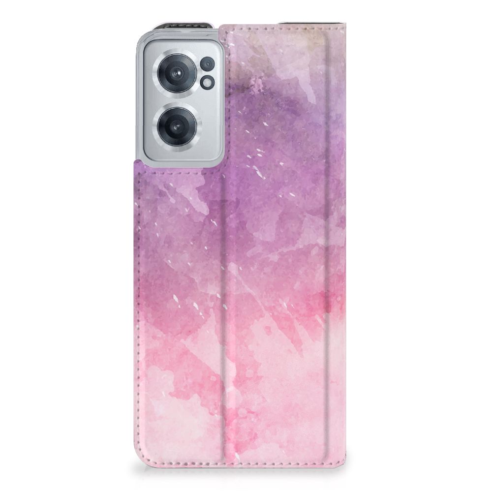 Bookcase OnePlus Nord CE 2 5G Pink Purple Paint
