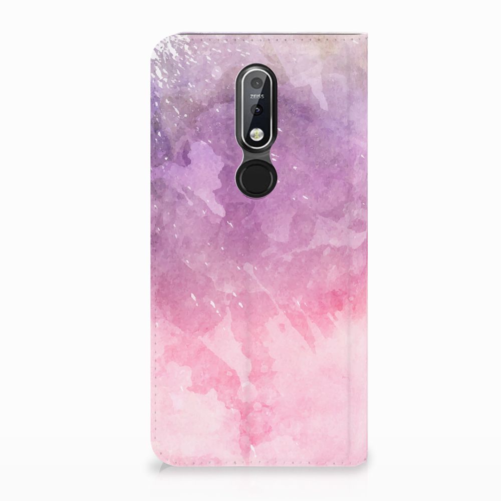 Bookcase Nokia 7.1 (2018) Pink Purple Paint