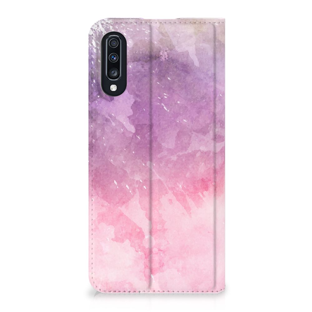 Bookcase Samsung Galaxy A70 Pink Purple Paint