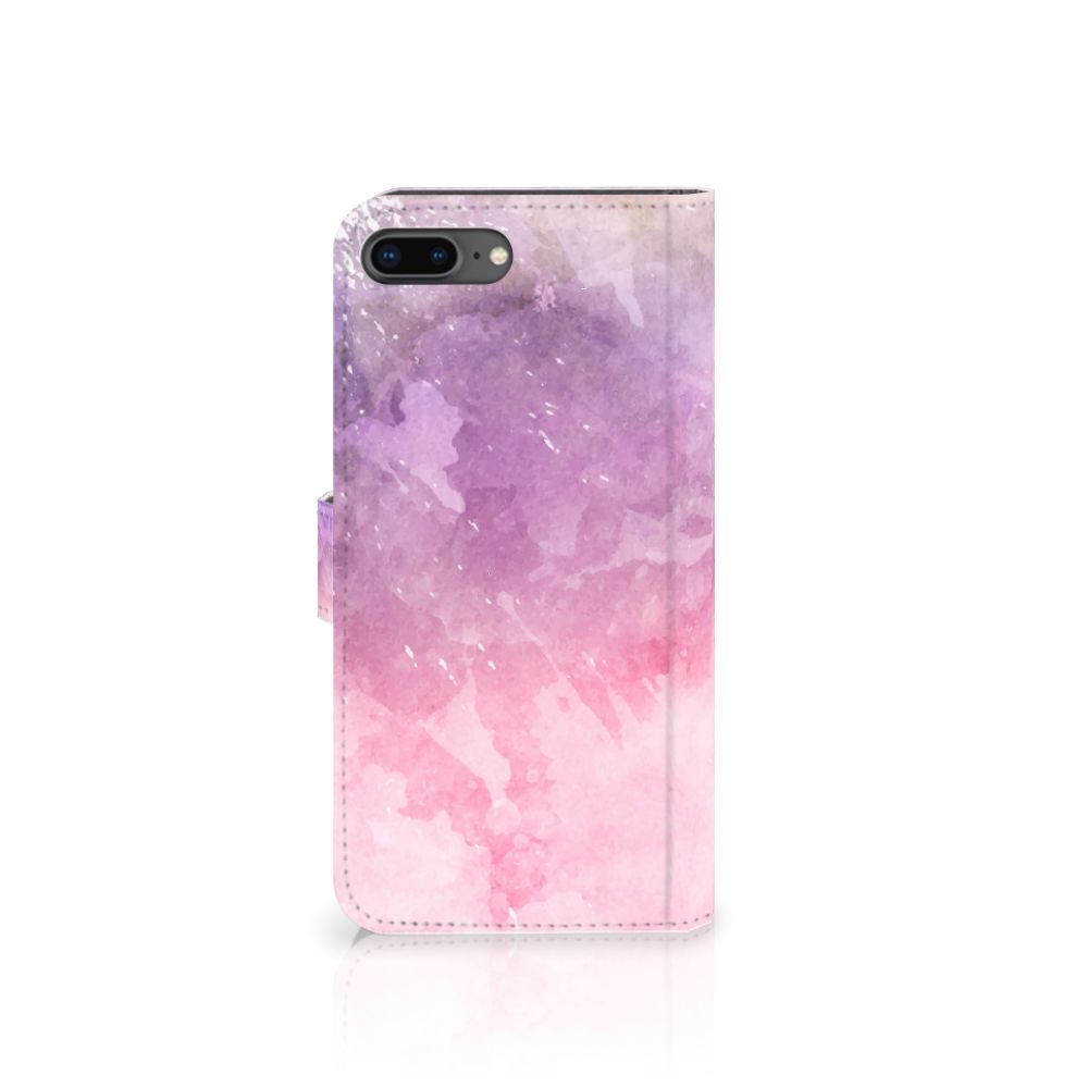 Hoesje Apple iPhone 7 Plus | 8 Plus Pink Purple Paint