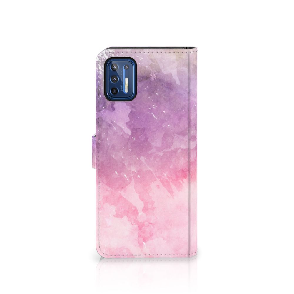 Hoesje Motorola Moto G9 Plus Pink Purple Paint
