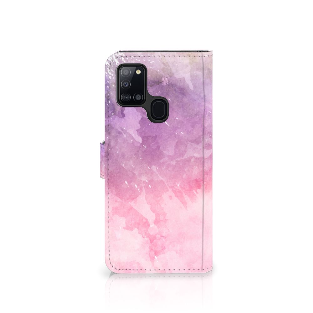 Hoesje Samsung Galaxy A21s Pink Purple Paint
