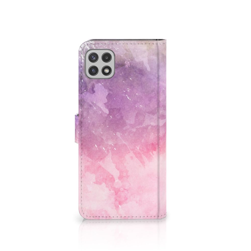 Hoesje Samsung Galaxy A22 5G Pink Purple Paint