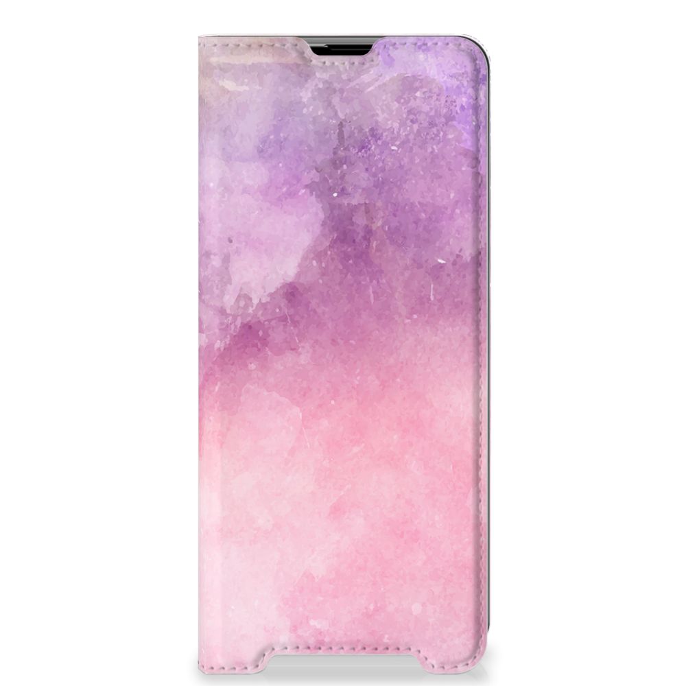 Bookcase Sony Xperia 1 III Pink Purple Paint