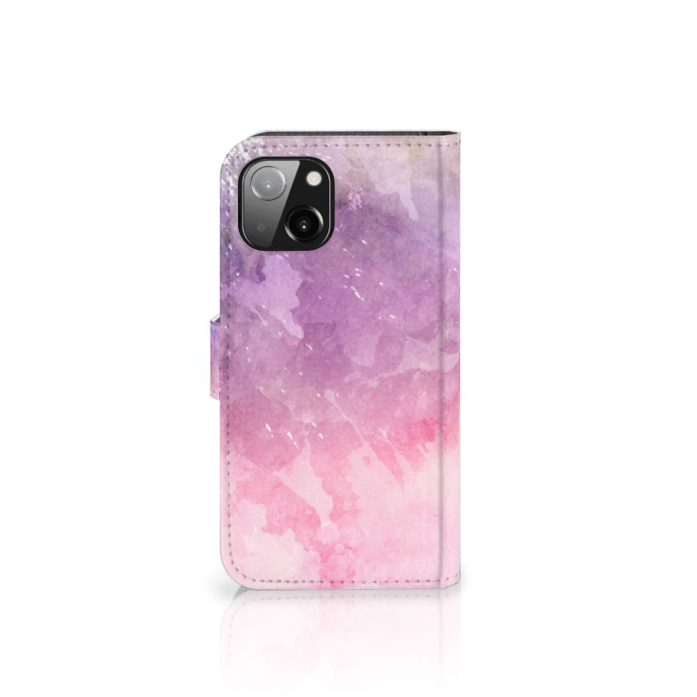 Hoesje Apple iPhone 13 Pink Purple Paint