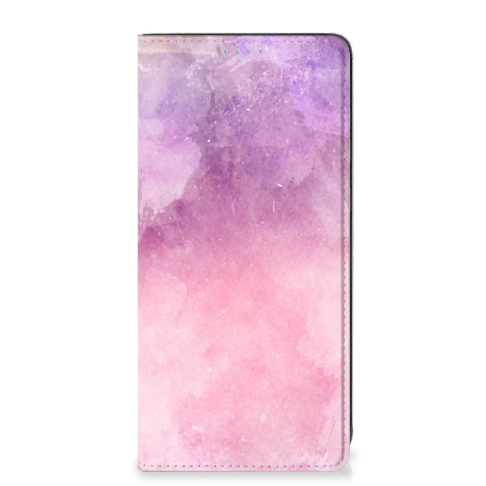 Bookcase Samsung Galaxy A21s Pink Purple Paint