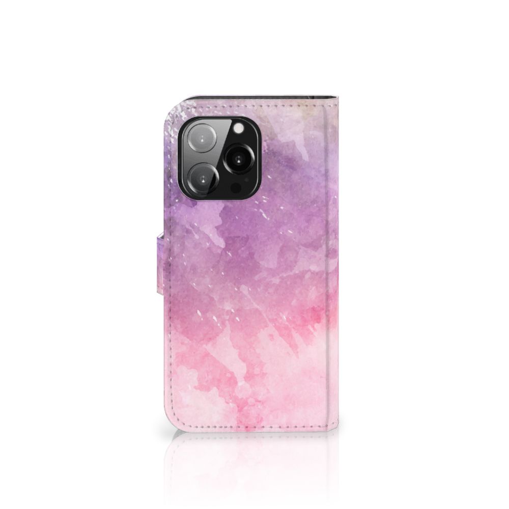 Hoesje iPhone 13 Pro Pink Purple Paint