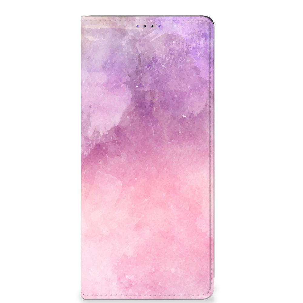 Bookcase Samsung Galaxy A22 5G Pink Purple Paint