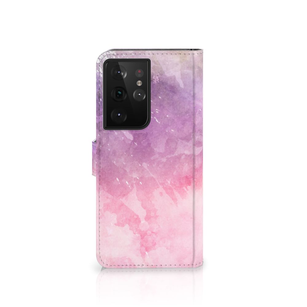 Hoesje Samsung Galaxy S21 Ultra Pink Purple Paint