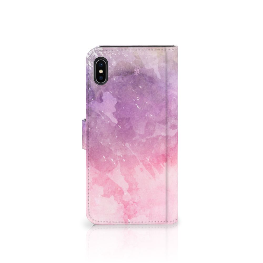 Hoesje Apple iPhone Xs Max Pink Purple Paint