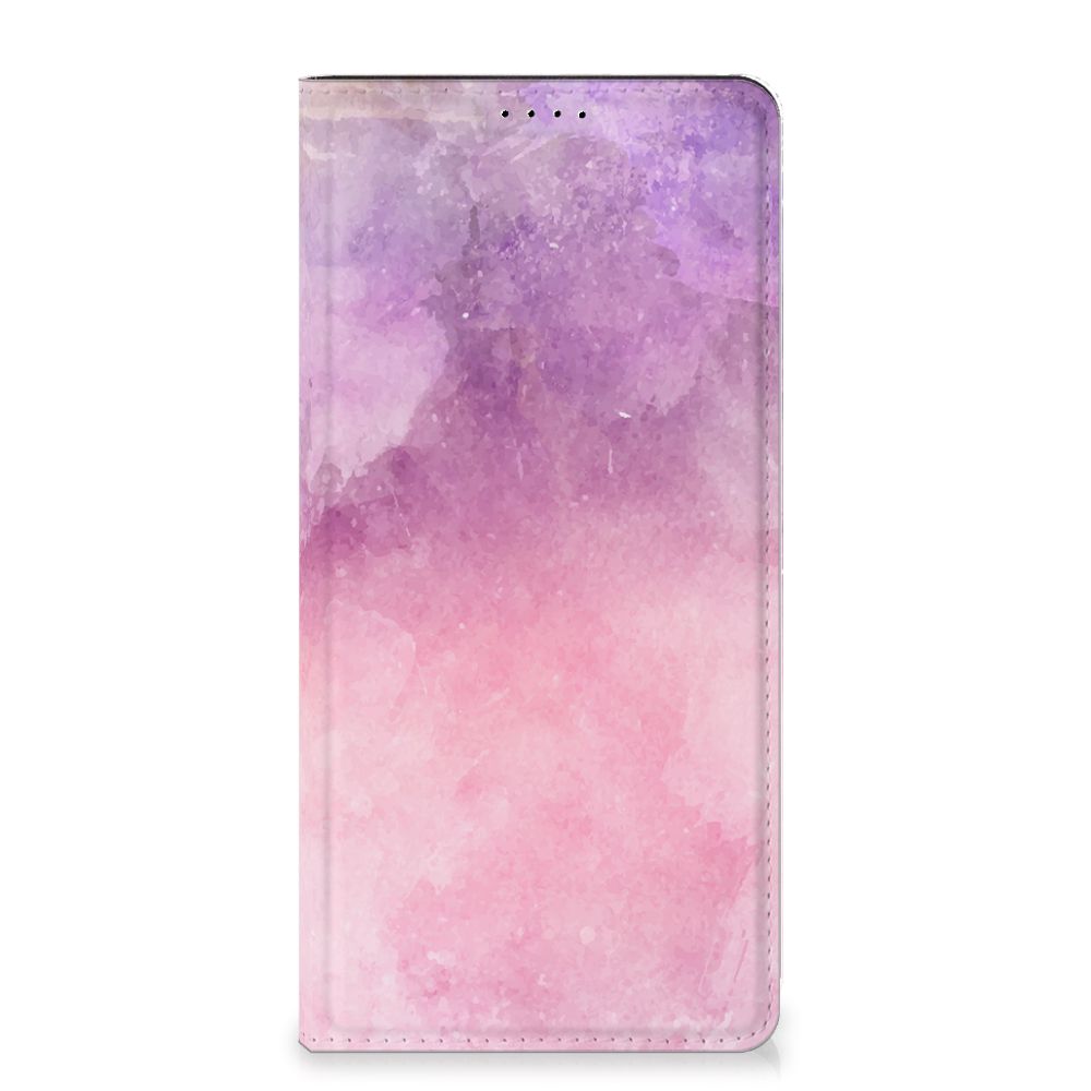 Bookcase Samsung Galaxy A15 Pink Purple Paint