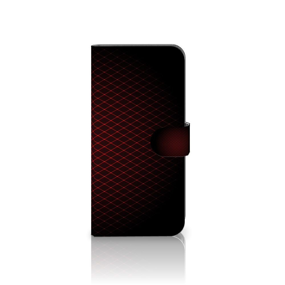 Motorola Moto G54 Telefoon Hoesje Geruit Rood