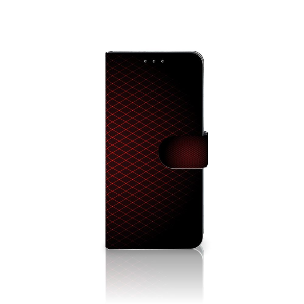 Xiaomi Mi 9 Lite Telefoon Hoesje Geruit Rood