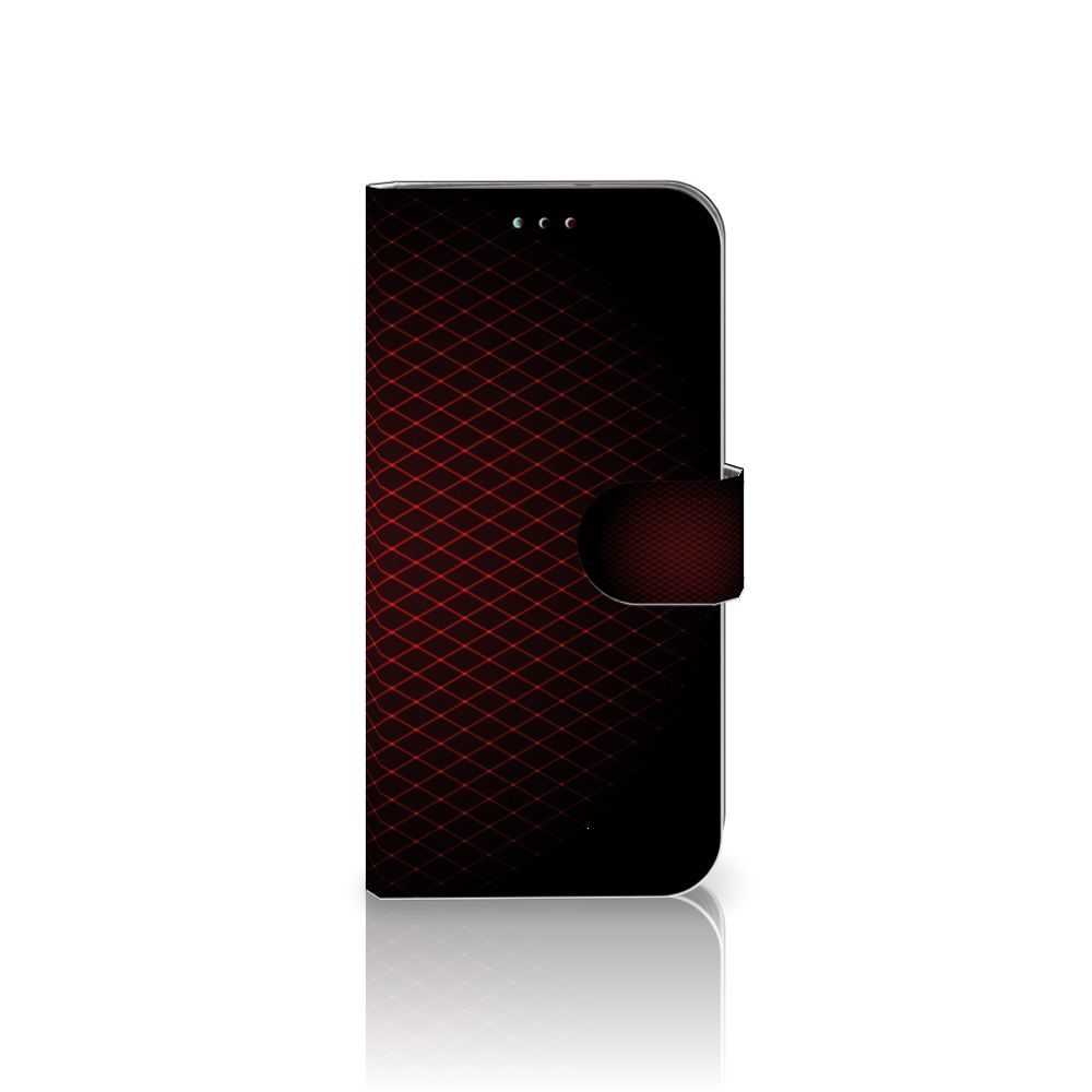 Samsung Galaxy A40 Telefoon Hoesje Geruit Rood