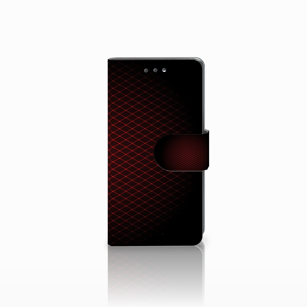 Sony Xperia X Compact Telefoon Hoesje Geruit Rood