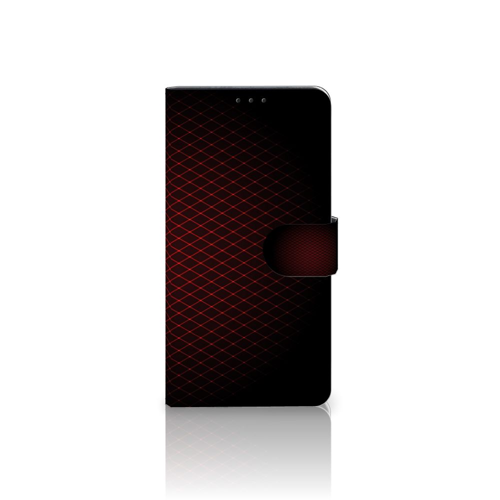 Xiaomi Mi Note 10 Pro Telefoon Hoesje Geruit Rood