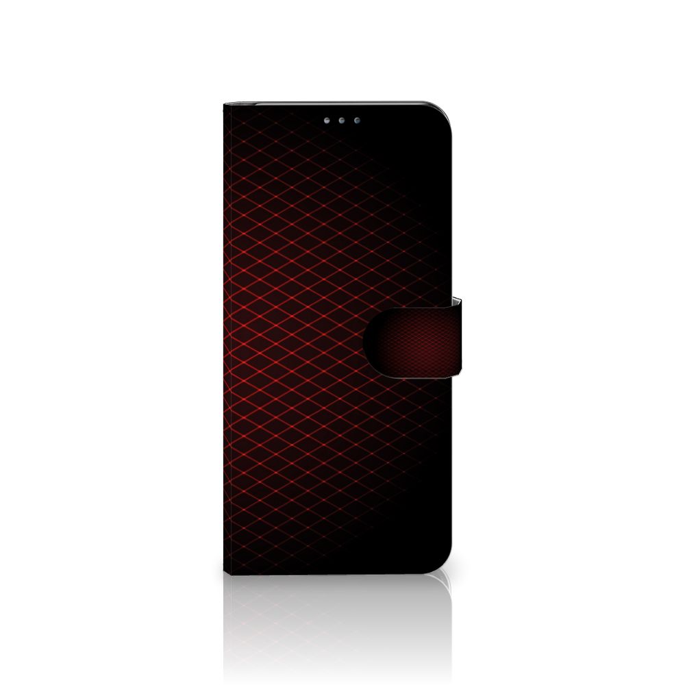 Motorola Moto G 5G Plus Telefoon Hoesje Geruit Rood