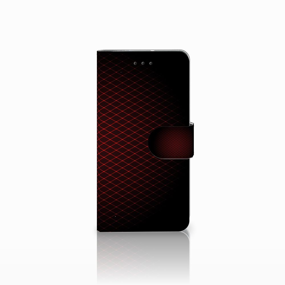 Motorola Moto G7 Play Telefoon Hoesje Geruit Rood
