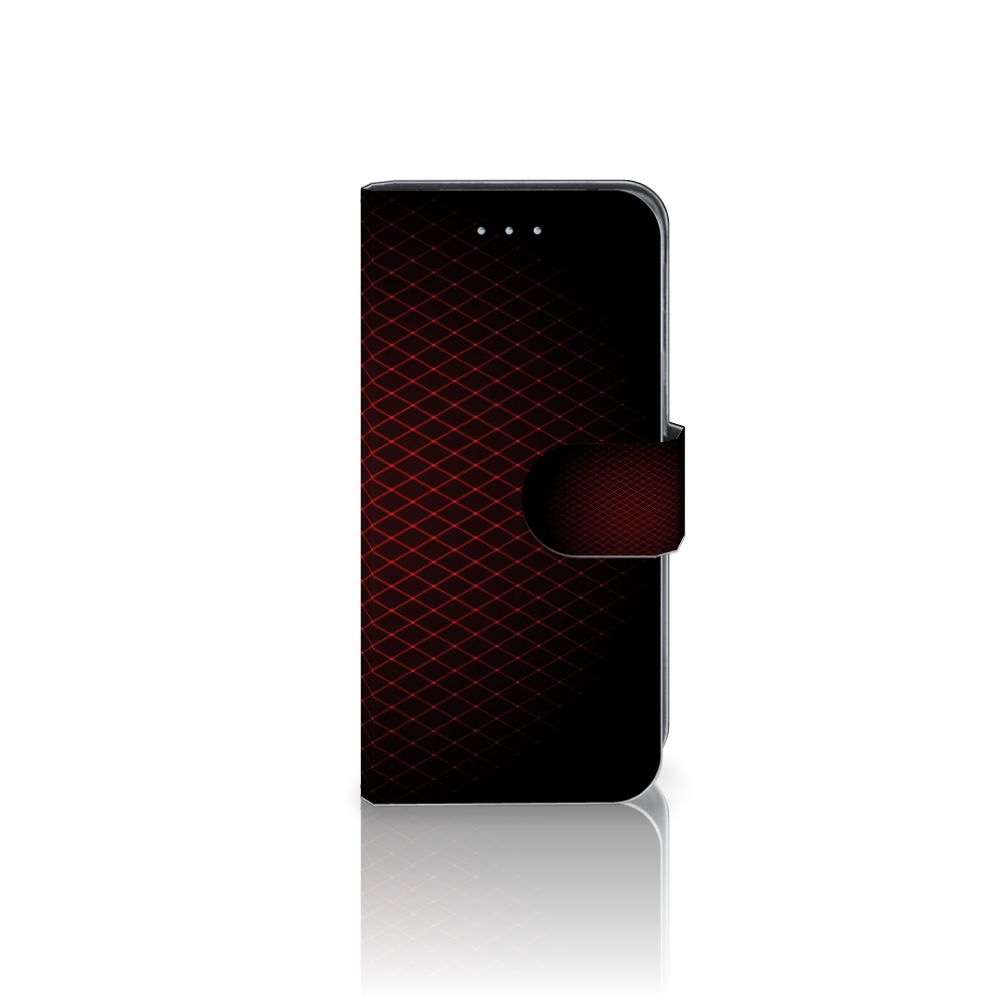 Samsung Galaxy A5 2016 Telefoon Hoesje Geruit Rood